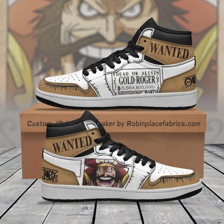 Gol D. Roger Jordan 1 High Sneakers