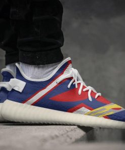 Golden All Might Uniform My Hero Academia Yeezy Sneakers Golden All Might Uniform My Hero Academia Yeezy Sneakers