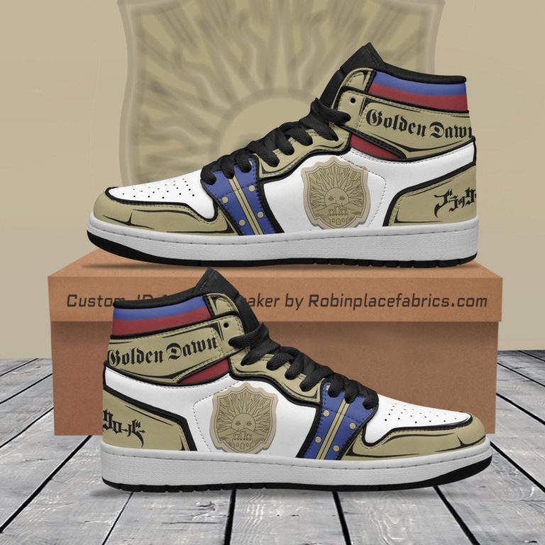 Golden Dawn JD Sneakers Custom Black Clover Anime Shoes
