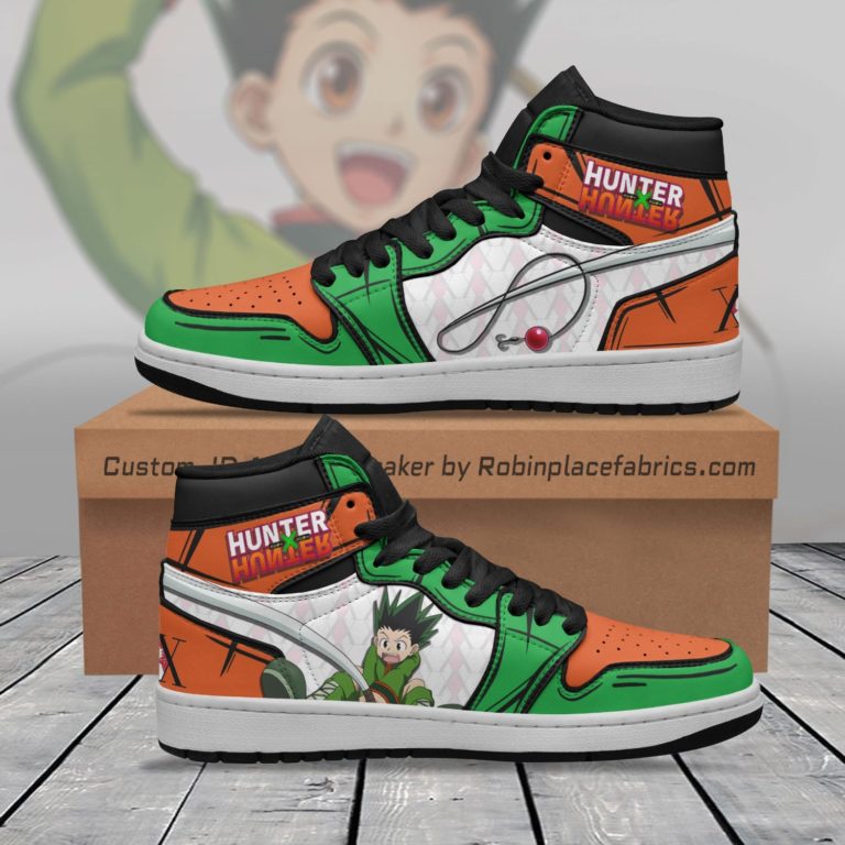 Gon Freecss Fising Rod JD Sneakers Custom Hunter X Hunter Anime Shoes