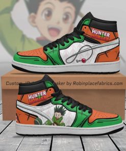Gon Freecss Fising Rod JD Sneakers Custom Hunter X Hunter Anime Shoes Gon Freecss Fising Rod JD Sneakers Custom Hunter X Hunter Anime Shoes