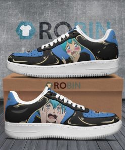 Grey Air Force 1 Sneakers Custom Black Clover Anime Shoes