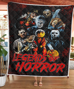 Halloween Killer Characters Quilt Blanket