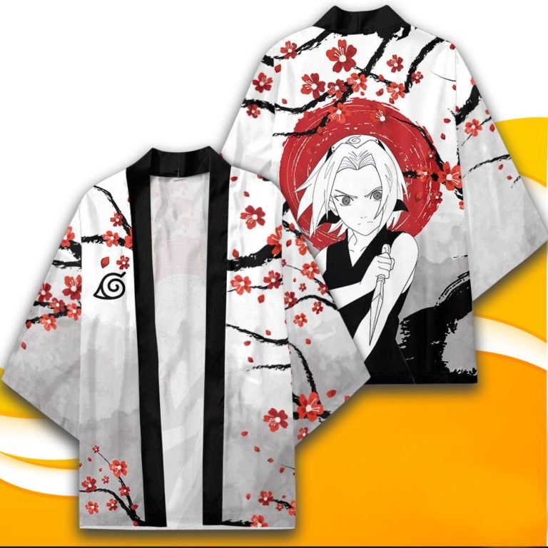 Haruno Sakura Kimono Custom Cherry Blossom Anime Naruto Kimono Cardigan