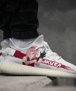 Haruno Sakura Shoes Naruto Custom Yeezy Sneakers Haruno Sakura Shoes Naruto Custom Yeezy Sneakers