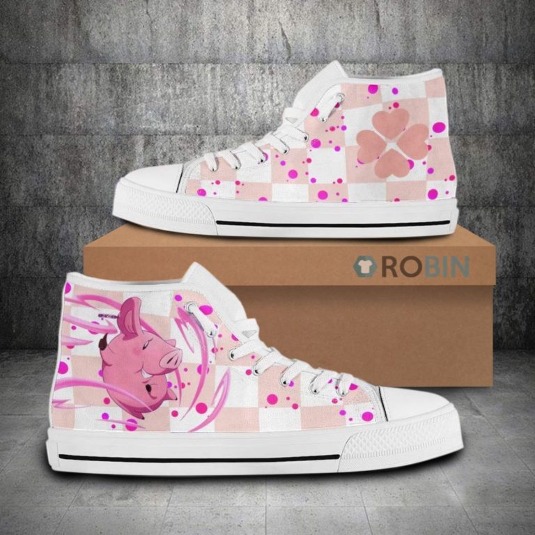 Hawk The Seven Deadly Sins Anime Canvas High Top Shoes