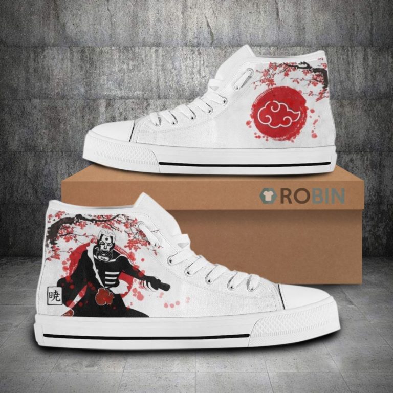 Akatsuki Hidan Canvas High Top Shoes (Kid and Adult size available)