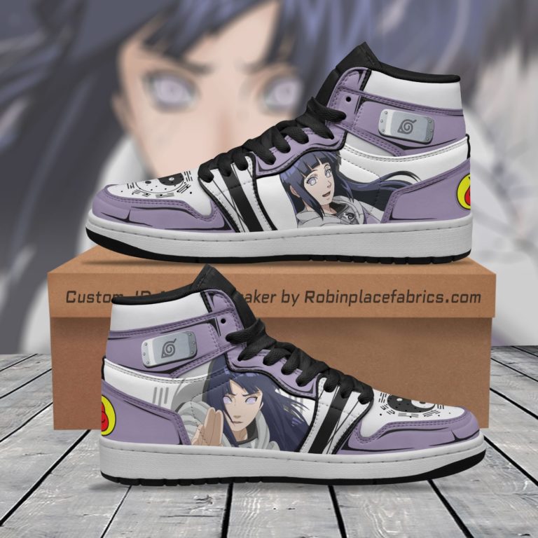 Hinata Hyuga JD Sneakers Custom Naruto Anime Shoes