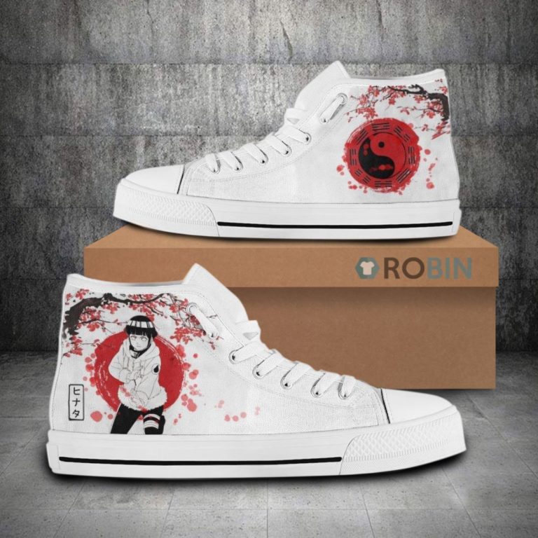 Hinata Naruto Anime High Top Canvas Shoes (Kid and Adult size available)