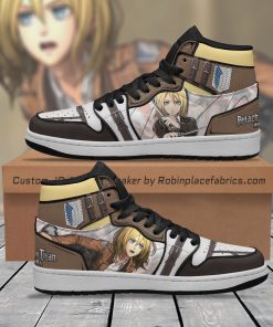 Historia Reiss Attack On Titan Custom Jordan 1 High Sneakers Historia Reiss Attack On Titan Custom Jordan 1 High Sneakers