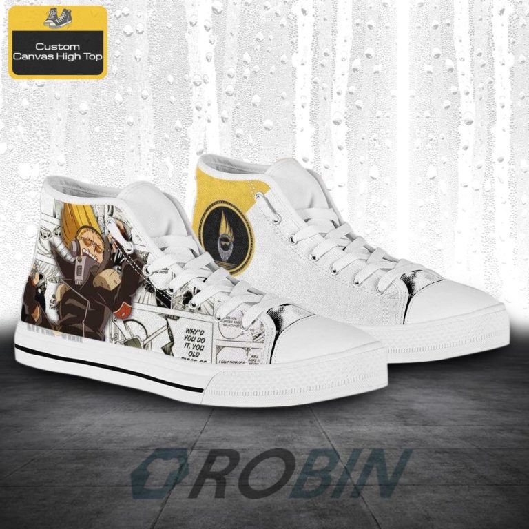 Hizashi Yamada My Hero Academia Anime Mixed Manga Style Canvas High Top Shoes