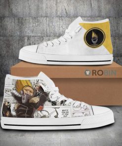 Hizashi Yamada My Hero Academia Anime Mixed Manga Style Canvas High Top Shoes