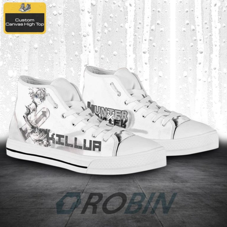 Hunter x Hunter Killua Anime High Top Canvas Shoes
