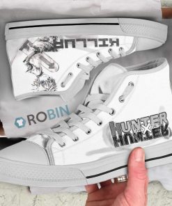 Hunter x Hunter Killua Anime High Top Canvas Shoes