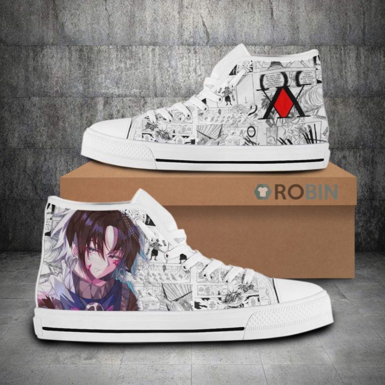 Hunter x Hunter Anime Feitan Portor Canvas High Top Shoes