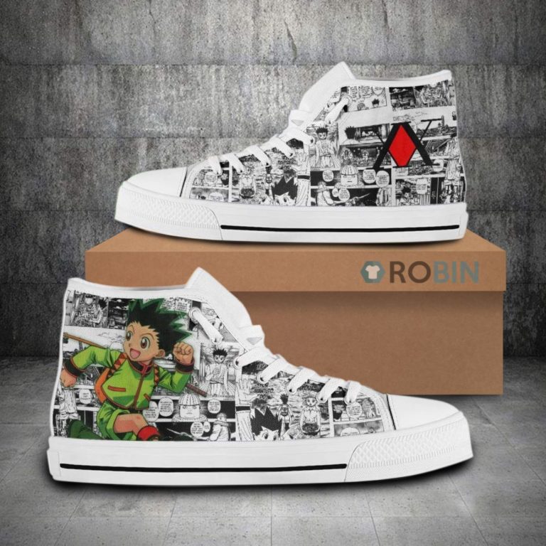 Hunter x Hunter Gon Freecss High Top Canvas Shoes