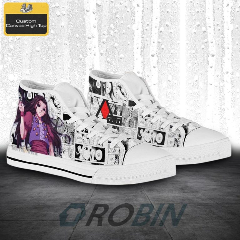 Hunter x Hunter Anime Illumi Zoldyck Canvas High Top Shoes