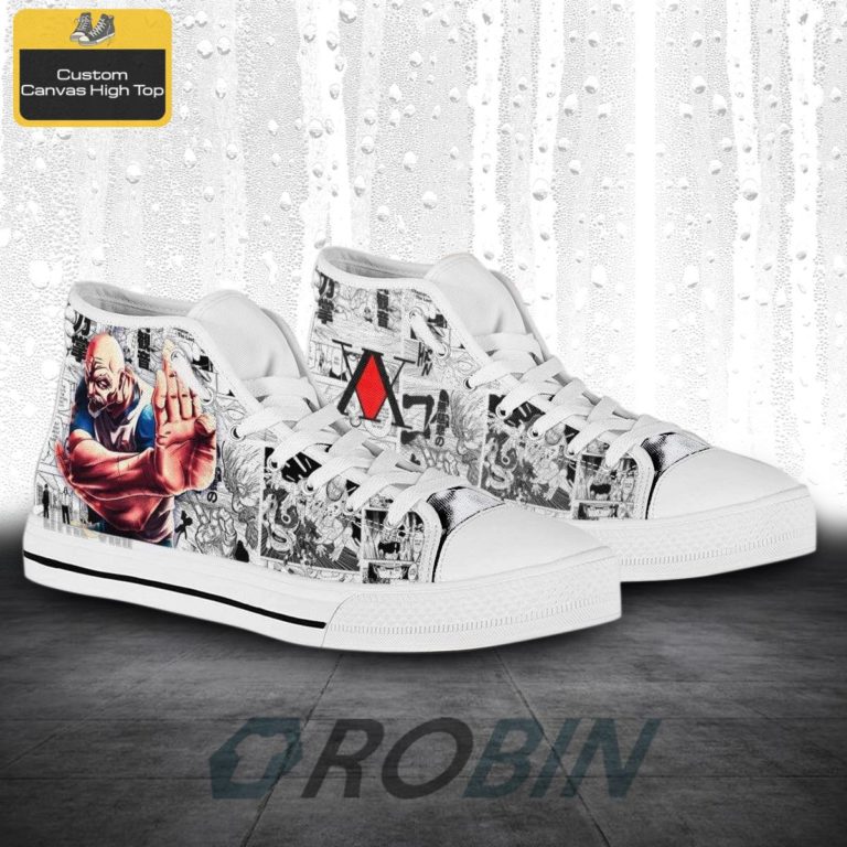 Hunter x Hunter Anime Isaac Netero Canvas High Top Shoes