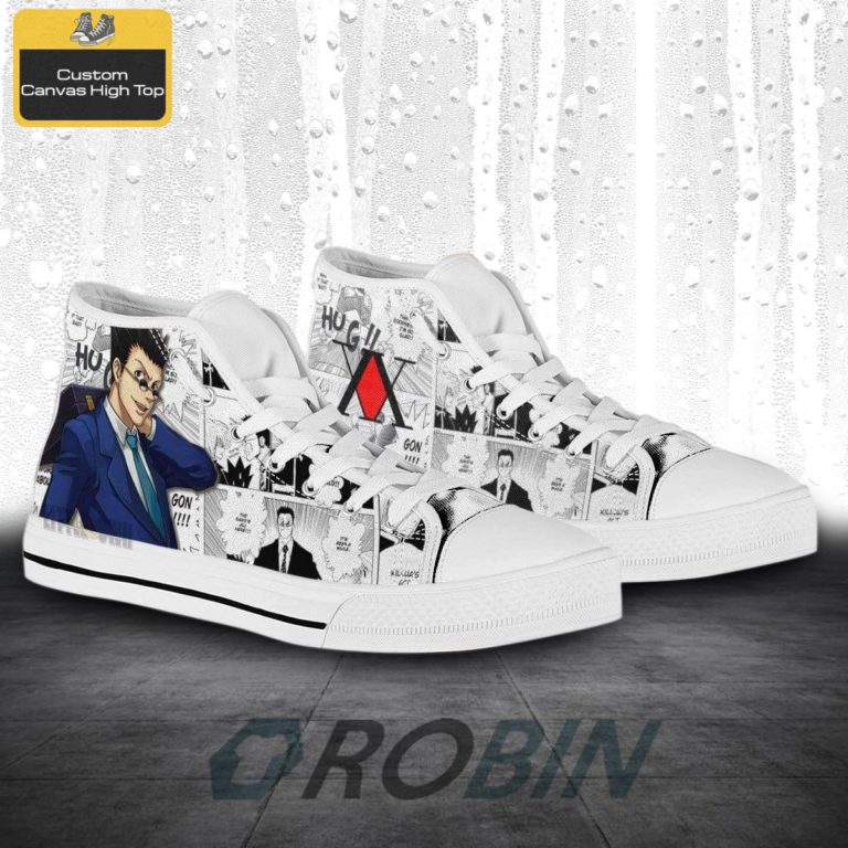 Hunter x Hunter Anime Leorio Canvas High Top Shoes