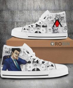 Hunter x Hunter Anime Leorio Canvas High Top Shoes Hunter x Hunter Anime Leorio Canvas High Top Shoes