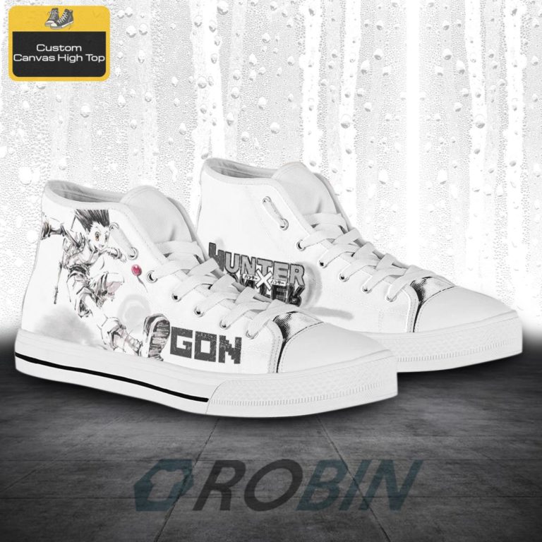 Hunter x Hunter Anime Gon Freecss High Top Canvas Shoes