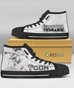 Hunter x Hunter Anime Gon Freecss High Top Canvas Shoes