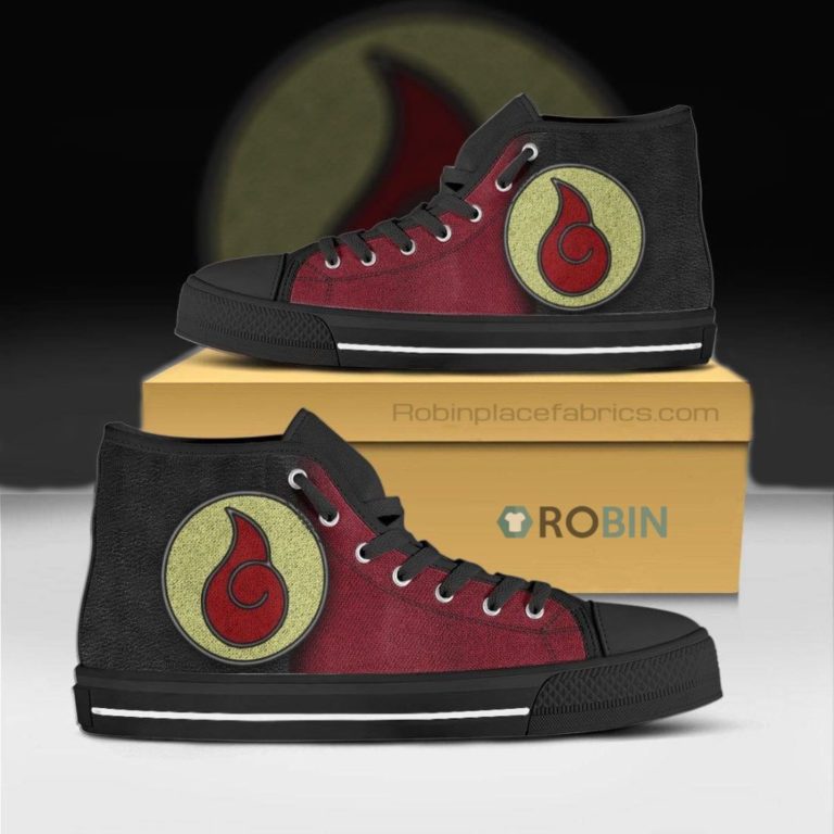 Hyuga Clan Naruto Anime Canvas High Top Shoes