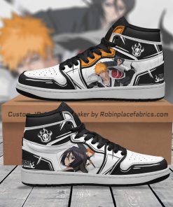 Ichigo X Rukia JD Sneakers Custom Bleach Anime Shoes Ichigo X Rukia JD Sneakers Custom Bleach Anime Shoes