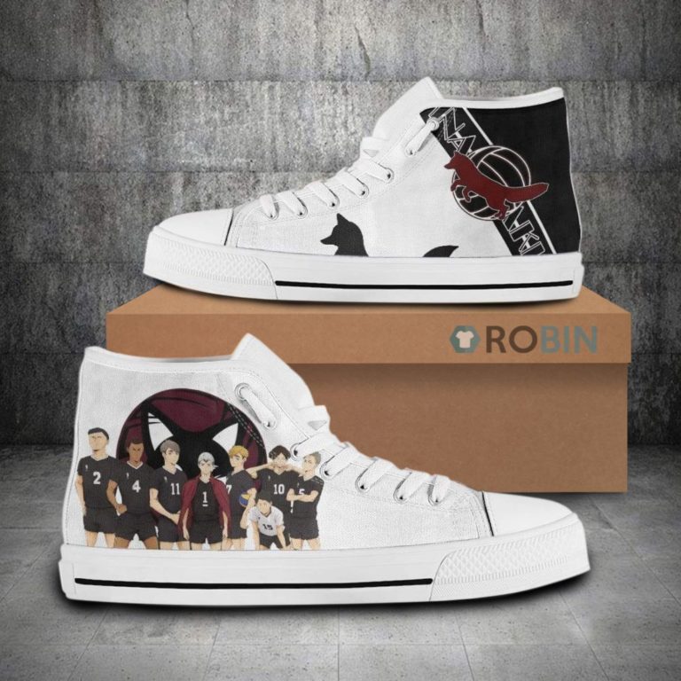 Inarizaki Team Members Haikyuu!! Anime Canvas High Top Shoes (Kid and Adult size available)
