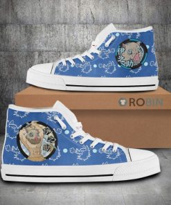 Inosuke Hashibira Demon Slayer Anime High Top Canvas Shoes