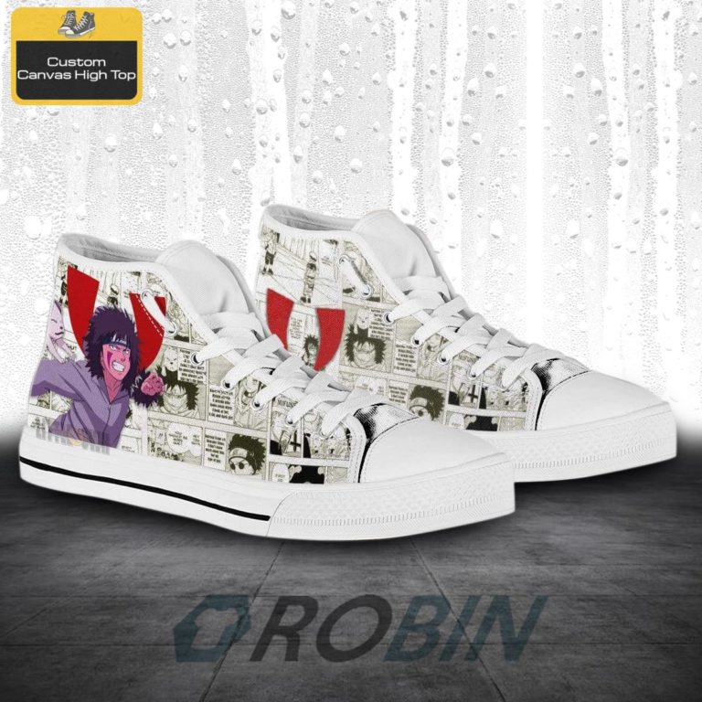 Inuzuka Kiba Naruto Anime Mixed Manga High Top Canvas Shoes
