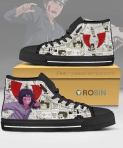 Inuzuka Kiba Naruto Anime Mixed Manga High Top Canvas Shoes Inuzuka Kiba Naruto Anime Mixed Manga High Top Canvas Shoes