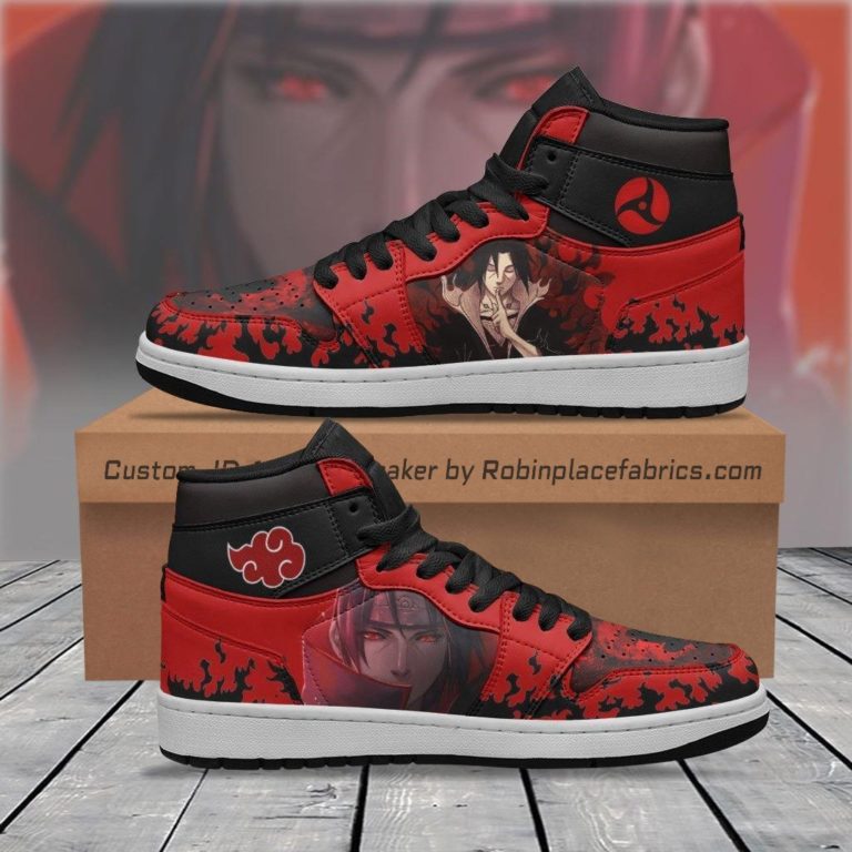 Itachi Amaterasu JD Sneakers Custom Naruto Anime Shoes