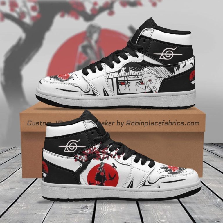 Itachi Sakura Flower Custom Jordan 1 High Shoes