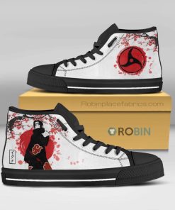 Itachi Uchiha Sharingan Naruto Anime Canvas High Top Shoes (Kid and Adult size available) Itachi Uchiha Sharingan Naruto Anime Canvas High Top Shoes (Kid and Adult size available)