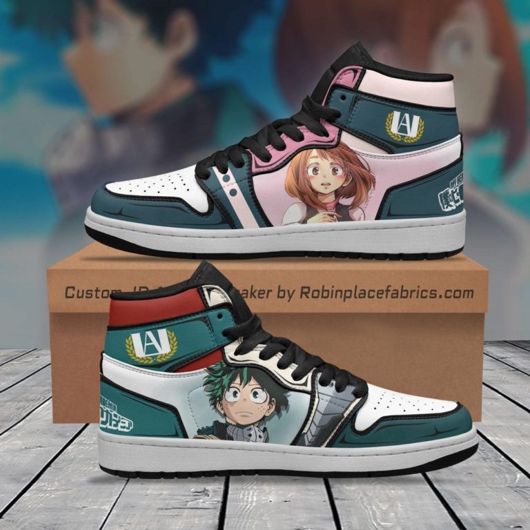 Izuku Midoriya Shoes Deku Jordans My Hero Academia Anime Sneakers