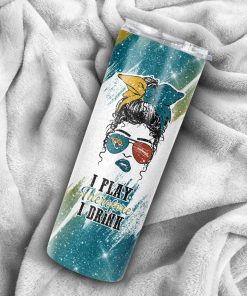 Girl With Jacksonville Jaguars Custom Name Stainless Steel Skinny Tumbler Girl With Jacksonville Jaguars Custom Name Stainless Steel Skinny Tumbler