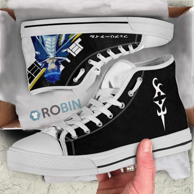 Jellal Fernandes Fairy Tail Anime High Top Canvas Shoes