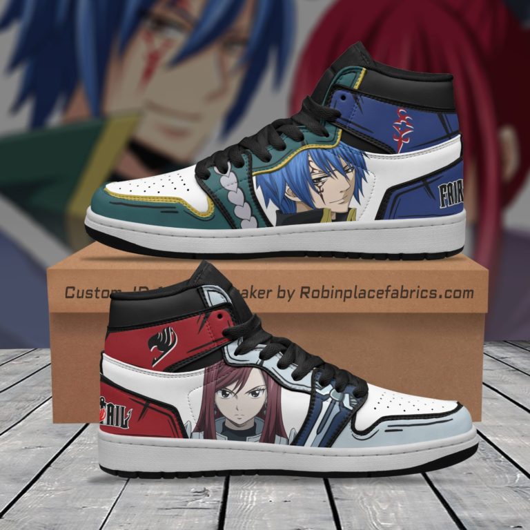 Jellal X Erza JD Sneakers Custom Fairy Tail Anime Shoes