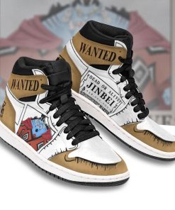 Jinbe Wanted JD Sneakers Custom One Piece Anime Shoes Jinbe Wanted JD Sneakers Custom One Piece Anime Shoes