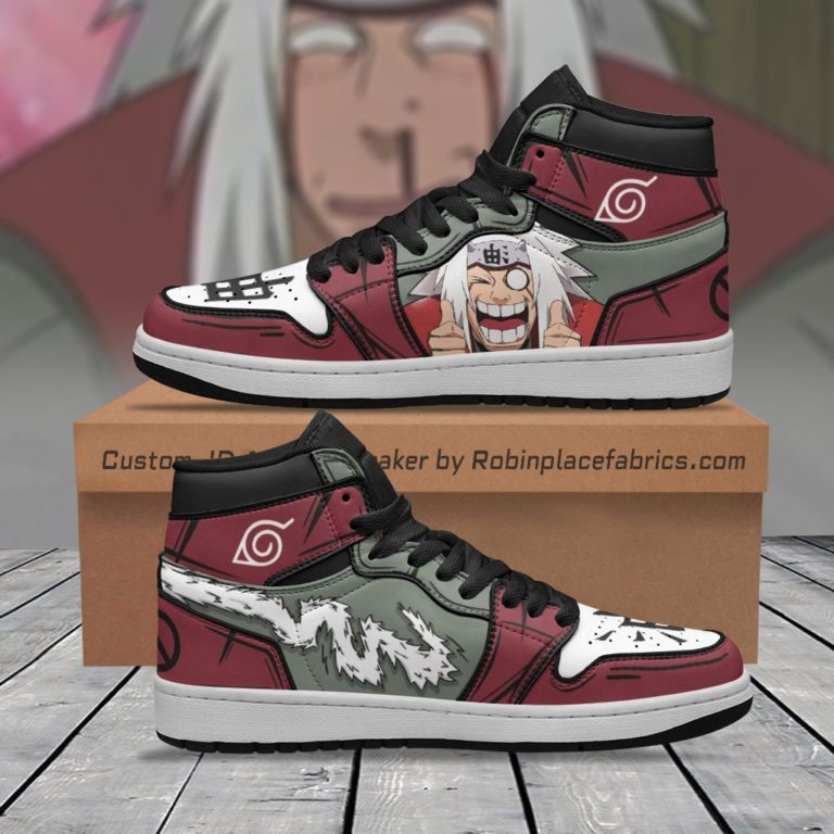 Jiraiya JD Sneakers Custom Naruto Anime Shoes