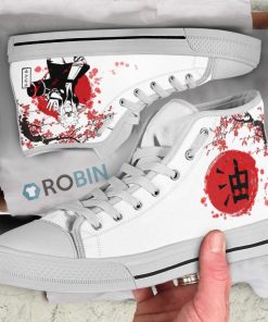 Jiraiya Naruto Anime High Top Canvas Shoes