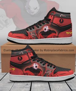 Jiren Dragon Ball Custom Anime JD 1 High Sneakers Boots Jiren Dragon Ball Custom Anime JD 1 High Sneakers Boots