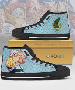 Johnny Joestar JoJo’s Bizarre Adventure Anime High Top Canvas Shoes