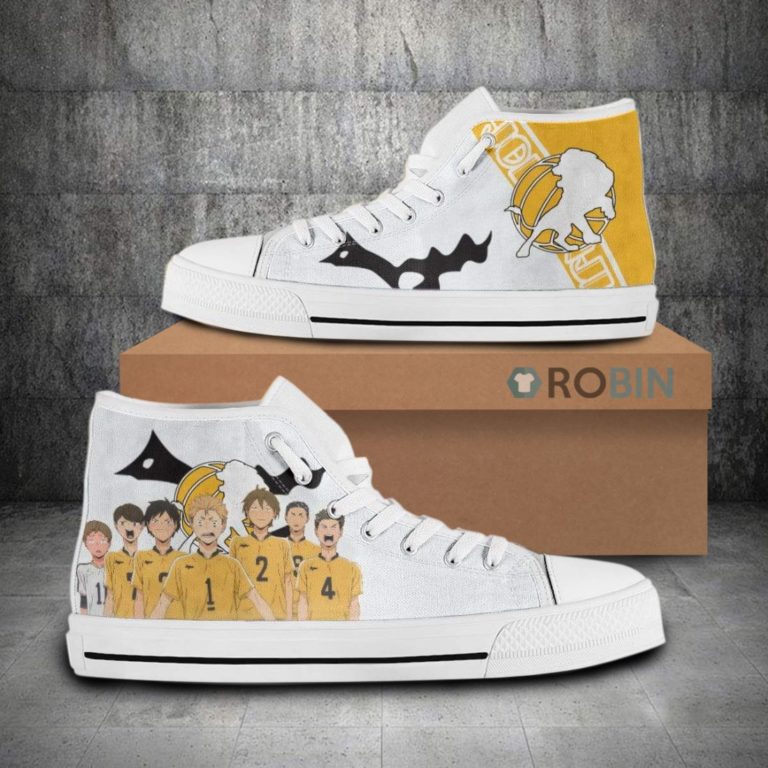 Johzenji Team Members Haikyuu!! Anime Canvas High Top Shoes
