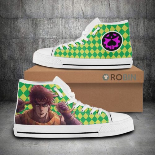 Joseph Joestar JoJo's Bizarre Adventure Anime Canvas High Top Shoes ...