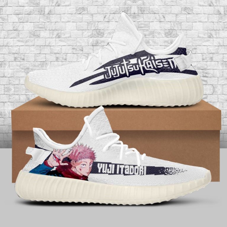 Jujutsu Kaisen Yuji Itadori Custom Yeezy Sneakers