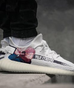 Jujutsu Kaisen Yuji Itadori Custom Yeezy Sneakers