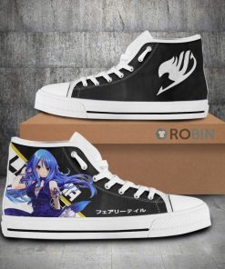 Juvia Lockser Fairy Tail Anime Canvas High Top Shoes