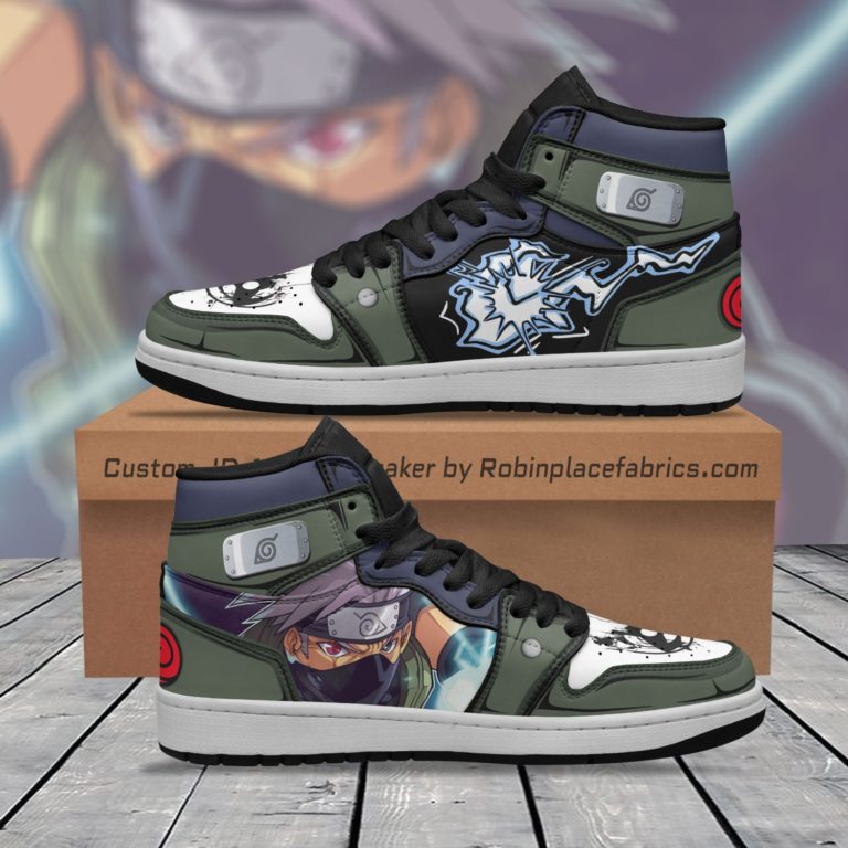 Kakashi Raikiri Sharingan Custom Jordan Sneakers